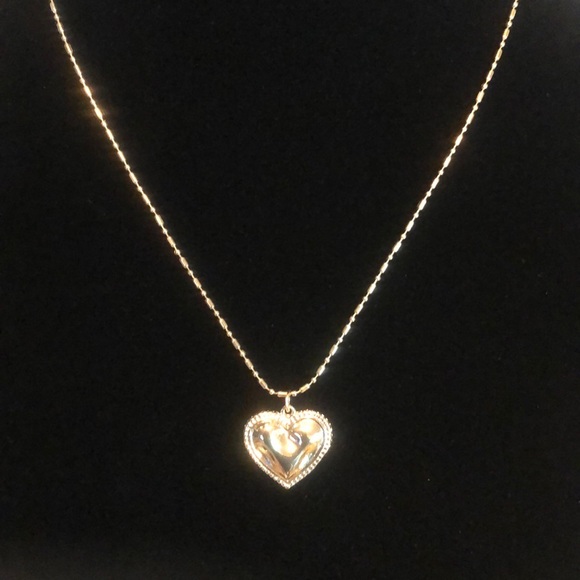 2/$20 Gold Heart Pendant Necklace – Elegant & Adjustable Fashion Jewelry - Picture 4 of 5